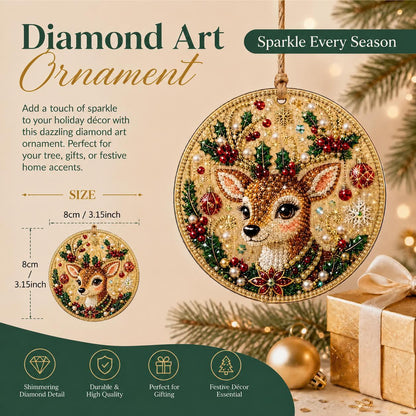 6Pcs Christmas DIY Diamond Painting Ornaments Kit