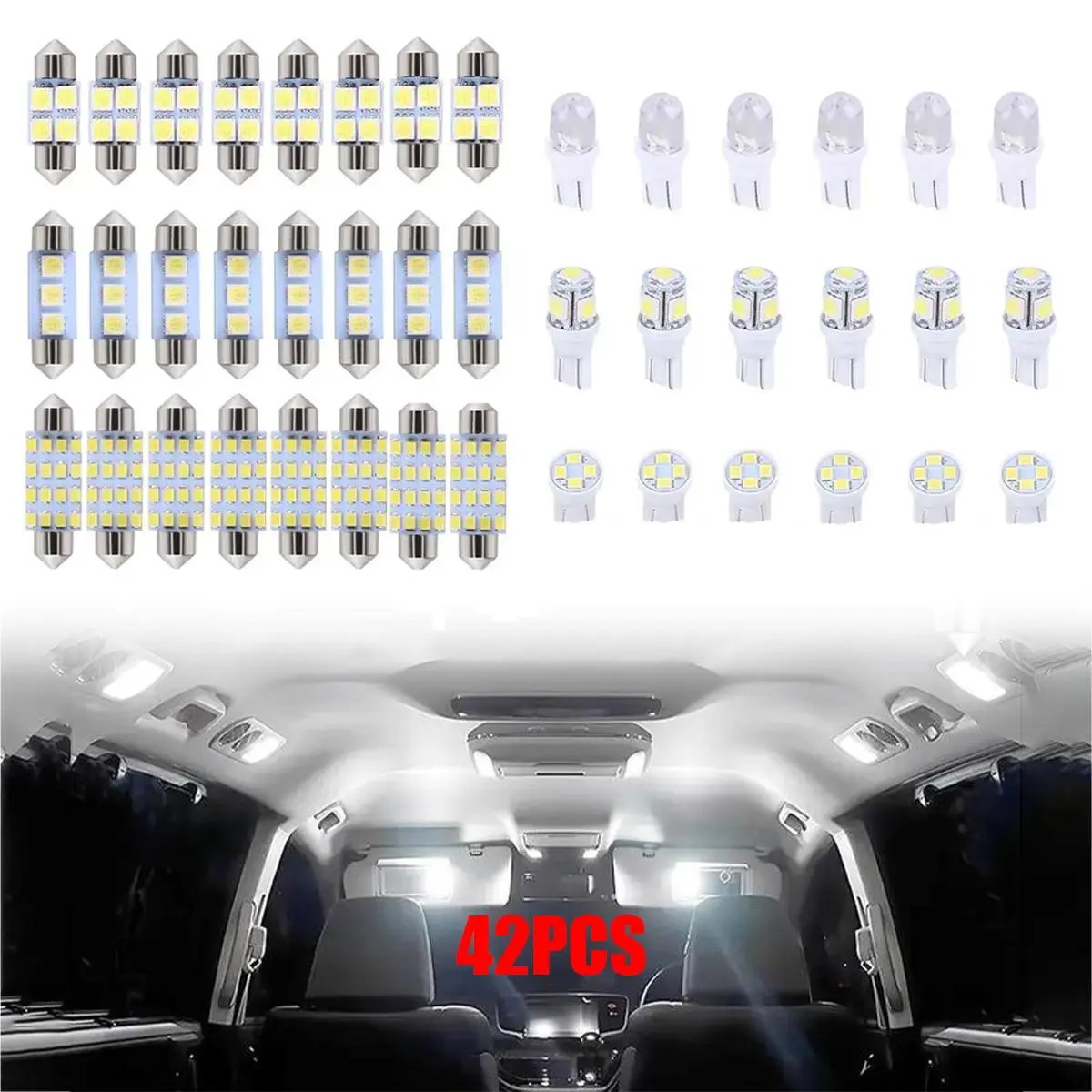 🔥 FLASH SALE: 70 & 42 Pcs Interior Car Light Kit