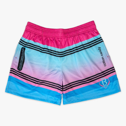 Crayon Youth Shorts – Cotton Candy Gradient Mesh Shorts for Kids