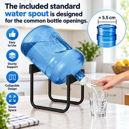 🎁3–5 Gallon Countertop Water Dispenser Stand with Standard Water Spout