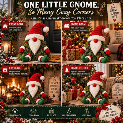 🎉 Who Says Gnomes Can't Be Christmas Trees? 🎄 – Adorable Christmas Gnome Porch Decoration