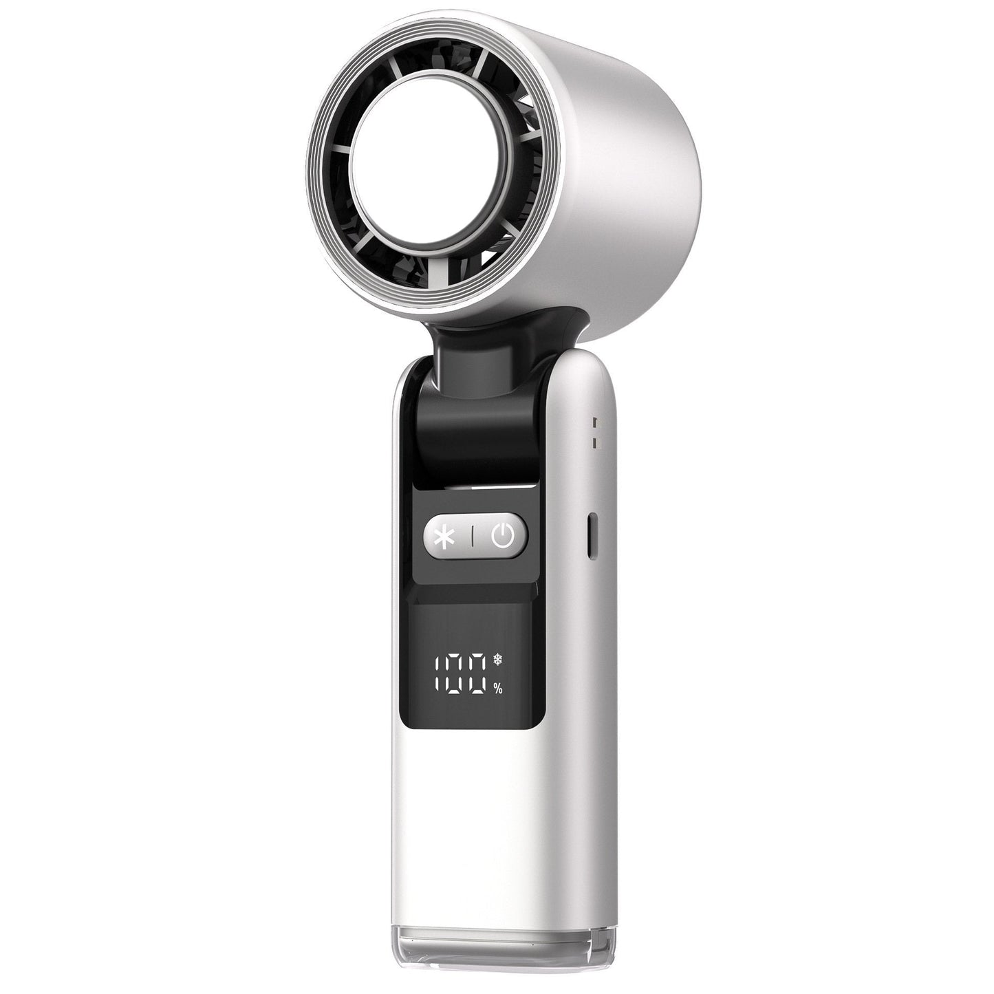 ❄️ 50% OFF Summer Deal | Multifunction Handheld Turbo Cooling Fan with AC-Like Ice Gel Pad & 5 Gears