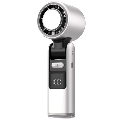 ❄️ 50% OFF Summer Deal | Multifunction Handheld Turbo Cooling Fan with AC-Like Ice Gel Pad & 5 Gears