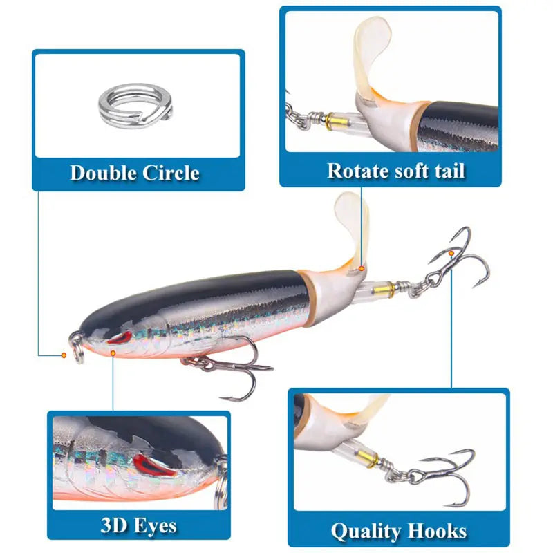 EXCROCK Artificial Fishing Lure Set (5/10pcs) – Realistic Swimbaits for Bass & Predator Fish 🎣🐟