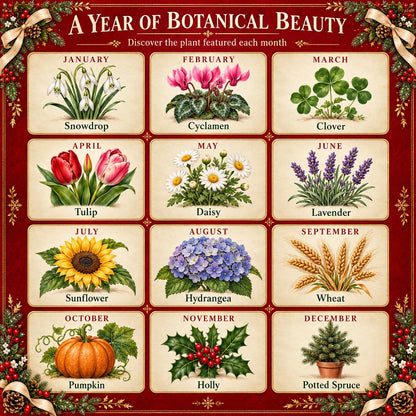 🎁Christmas Limited-Edition — 🪴✨ Eco-Friendly Plantable “Timeless” Seed Calendar 2027