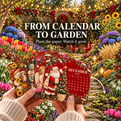 🎁Christmas Limited-Edition — 🪴✨ Eco-Friendly Plantable “Timeless” Seed Calendar 2027