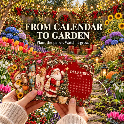 🎁Christmas Limited-Edition — 🪴✨ Eco-Friendly Plantable “Timeless” Seed Calendar 2027