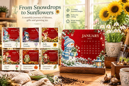 🎁Christmas Limited-Edition — 🪴✨ Eco-Friendly Plantable “Timeless” Seed Calendar 2027