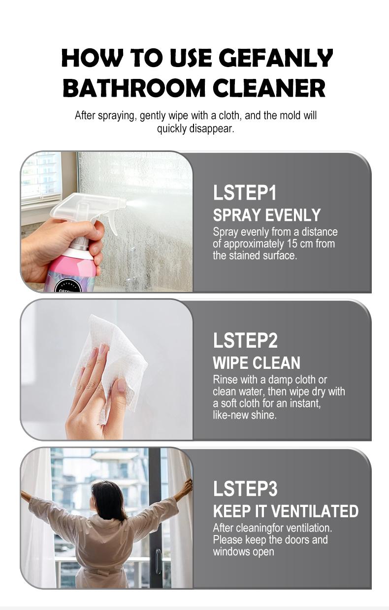 Bathroom Cleaner Powerfully Removes Limescale