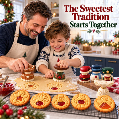 🎁Limited time 40% OFF -🍓🍪 Christmas Jam Cookie Press – Make Adorable Holiday Cookies at Home!