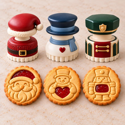 🎁Limited time 40% OFF -🍓🍪 Christmas Jam Cookie Press – Make Adorable Holiday Cookies at Home!