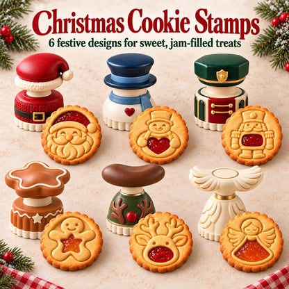 🎁Limited time 40% OFF -🍓🍪 Christmas Jam Cookie Press – Make Adorable Holiday Cookies at Home!