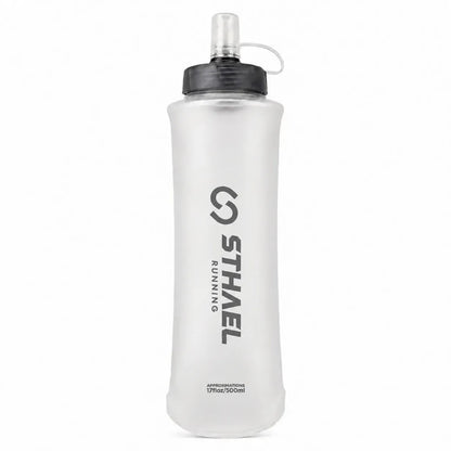 🎁Collapsible Soft Running Water Bottle – Lightweight TPU Flask with Pull-Open Valve, 250ml/500ml for Trail Running, Hiking & Cycling