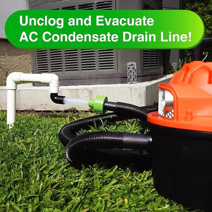Universal AC Drain Line Cleaner Adapter – HVAC Condensate Line Unclogging Tool