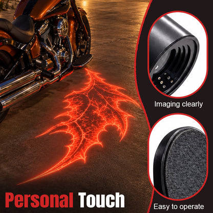 🎁Motorcycle Devil Wing Projection Lights – Cool LED Ground Lighting for Riders!