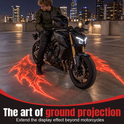 🎁Motorcycle Devil Wing Projection Lights – Cool LED Ground Lighting for Riders!