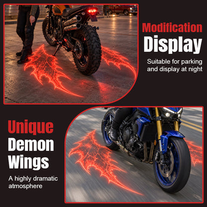 🎁Motorcycle Devil Wing Projection Lights – Cool LED Ground Lighting for Riders!