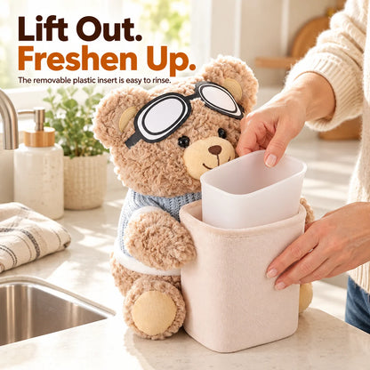 🎁Plush Bear Car Organizer & Tissue Holder