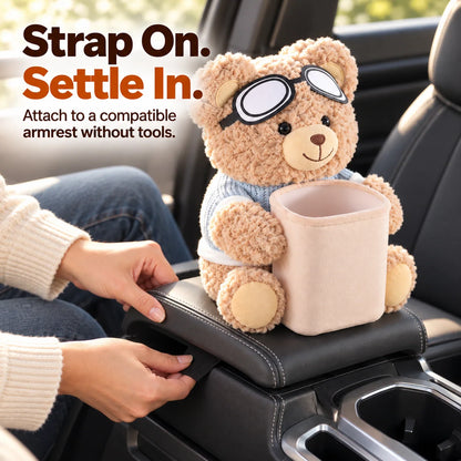🎁Plush Bear Car Organizer & Tissue Holder