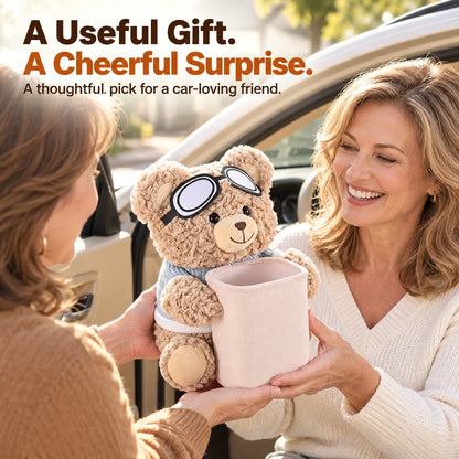 🎁Plush Bear Car Organizer & Tissue Holder