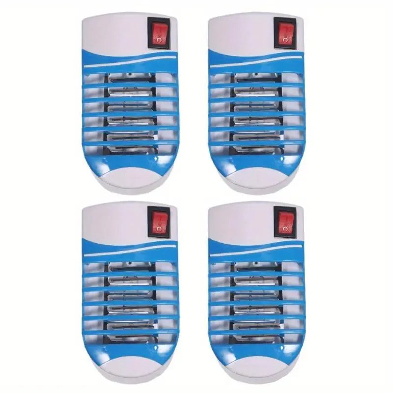 4-Pack Plug-In Indoor Bug Zapper with UV Light – Quiet Electric Mosquito & Flying Insect Killer for Home, Bedroom & Office