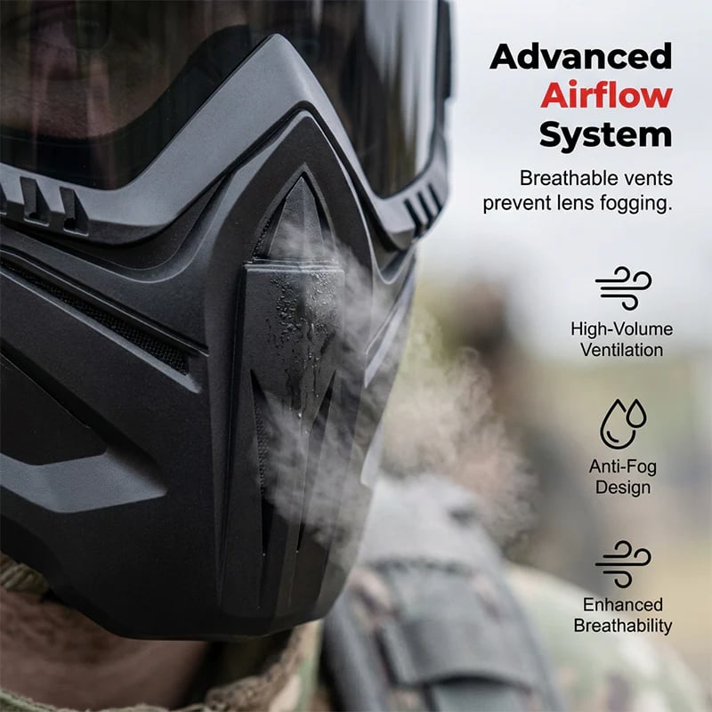 🔍 Anti-Fog Full-Face Goggle – High-Definition Lenses for Snow Sports