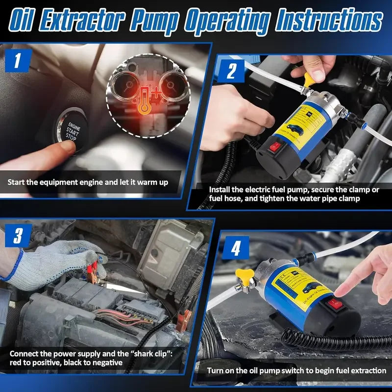 🎁12V 100W Electric Oil Extractor Pump With Copper Motor