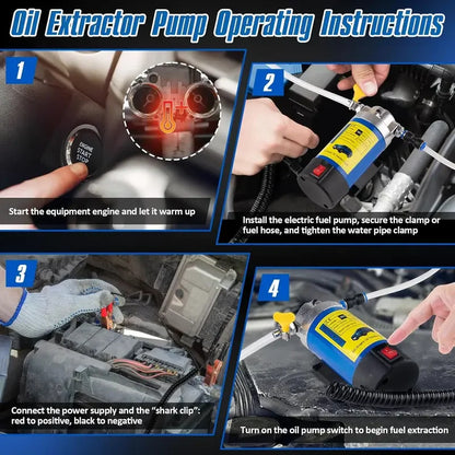 🎁12V 100W Electric Oil Extractor Pump With Copper Motor