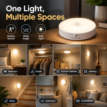 🎁Rechargeable Motion Sensor Night Light – Wireless Magnetic LED Light