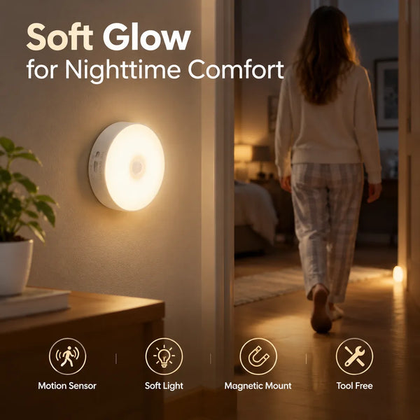 🎁Rechargeable Motion Sensor Night Light – Wireless Magnetic LED Light