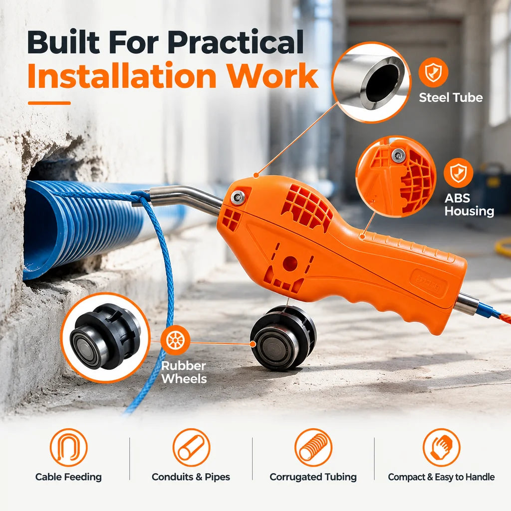 🎁Adjustable Electric Cable Puller With 6mm Flexible Fish Tape