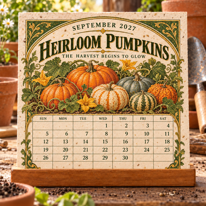 🎉🌻 2027 The Heirloom Garden Plantable Seed Calendar