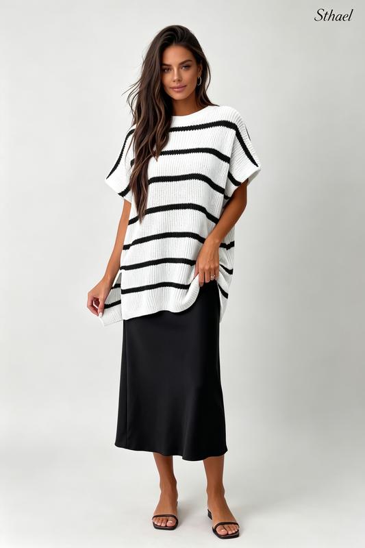 Women’s Oversized Puff-Sleeve Knit Pullover