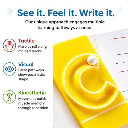 Marble Tracers Roll Into Letter-Writing Fun