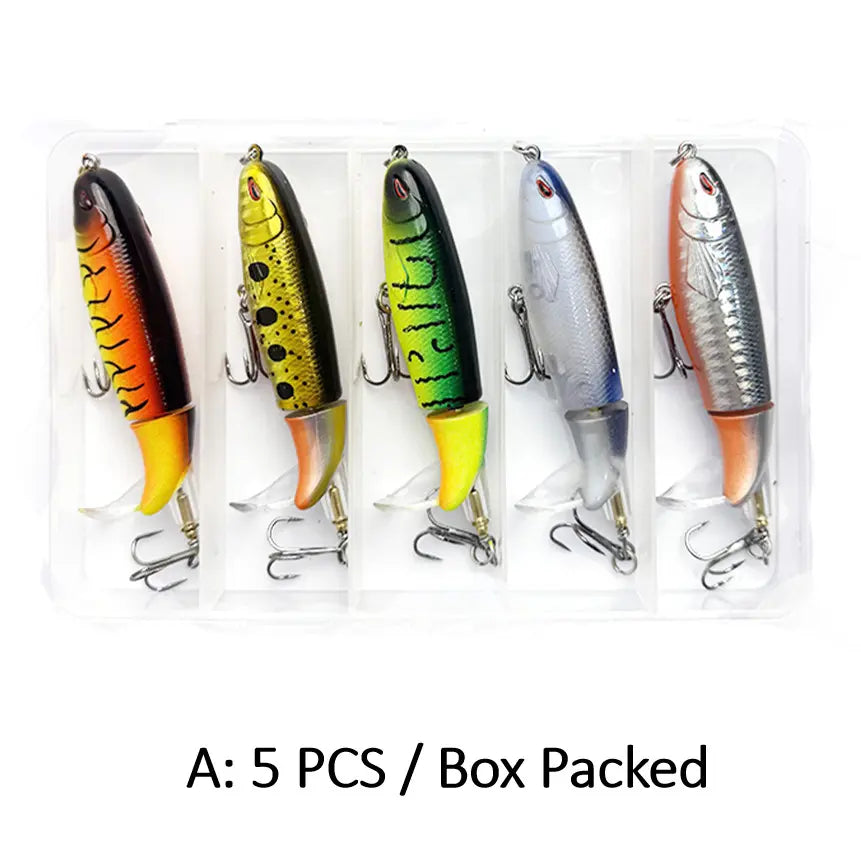 EXCROCK Artificial Fishing Lure Set (5/10pcs) – Realistic Swimbaits for Bass & Predator Fish 🎣🐟