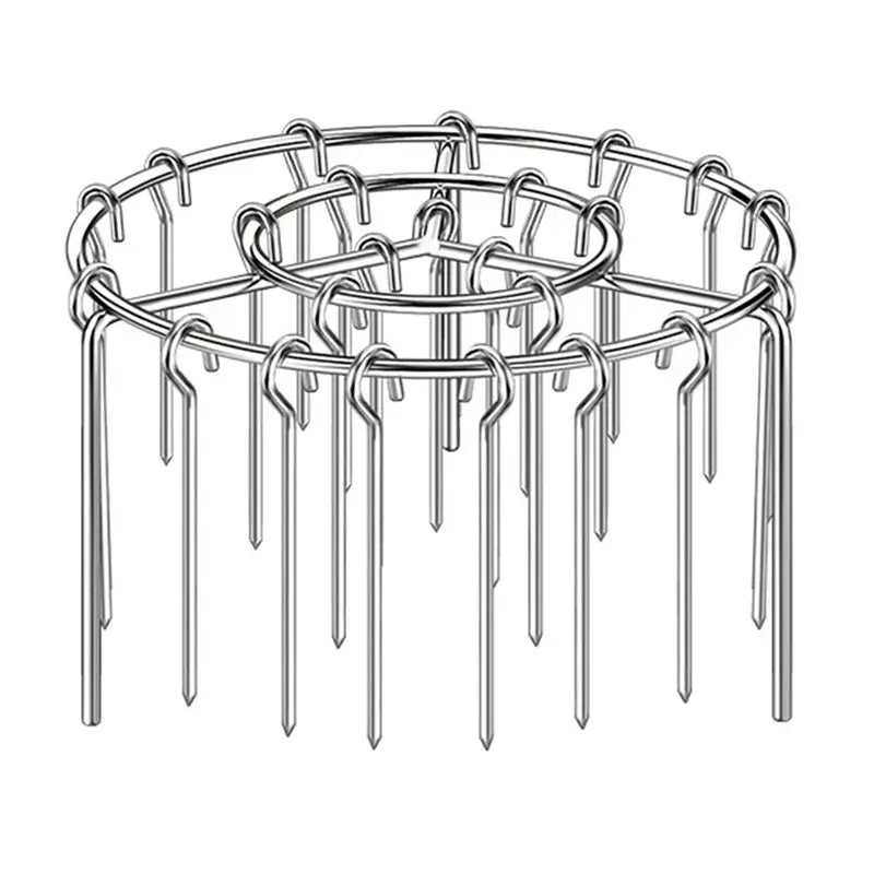 2-Pack Air Fryer Skewer Rack – Stainless Steel Round Grill Rack with 24 Skewers for Air Fryers