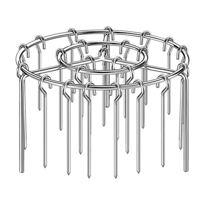 2-Pack Air Fryer Skewer Rack – Stainless Steel Round Grill Rack with 24 Skewers for Air Fryers