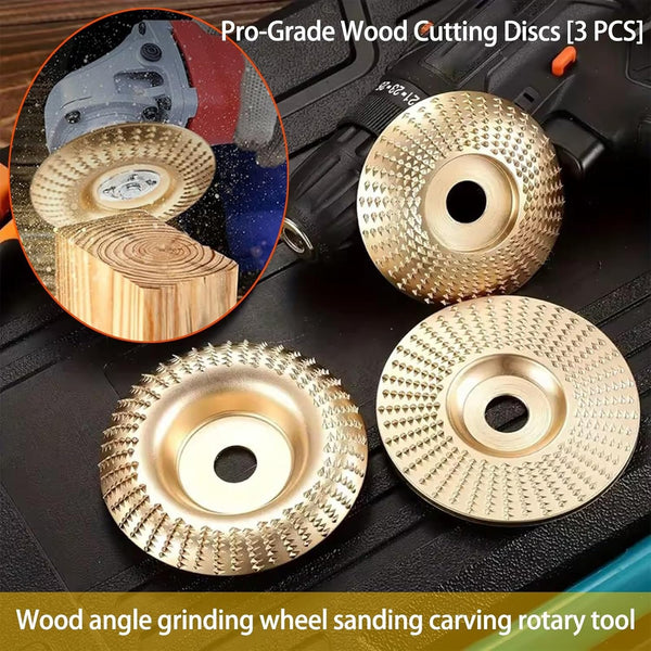 Juego de 3 discos para tallar madera