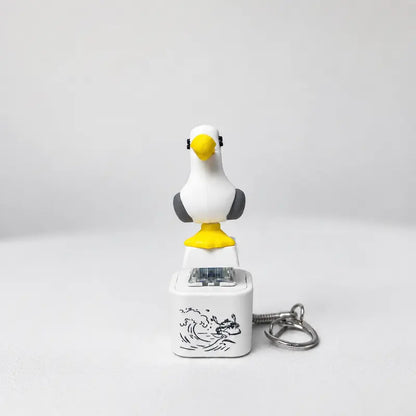 Seagull MINE! Button Keychain – Real Sound & LED Light Funny Interactive Gift