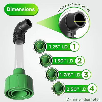 Universal AC Drain Line Cleaner Adapter – HVAC Condensate Line Unclogging Tool