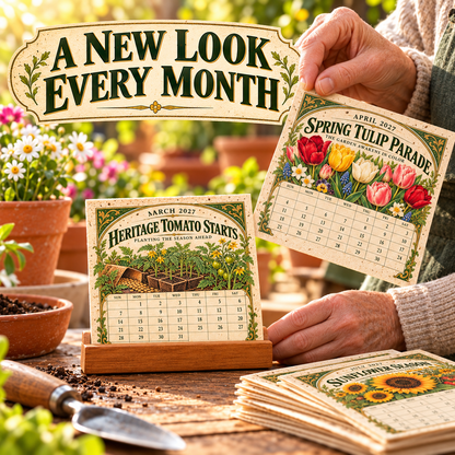 🎉🌻 2027 The Heirloom Garden Plantable Seed Calendar