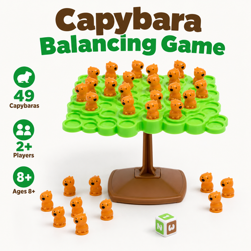 🎲🎉 Capybara Balancing Game – Stack, Wobble & Don’t Let Them Crash!