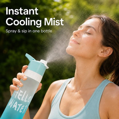 🔥 49% OFF TODAY 💦 2-in-1 Mist & Sip Hello Water Bottle