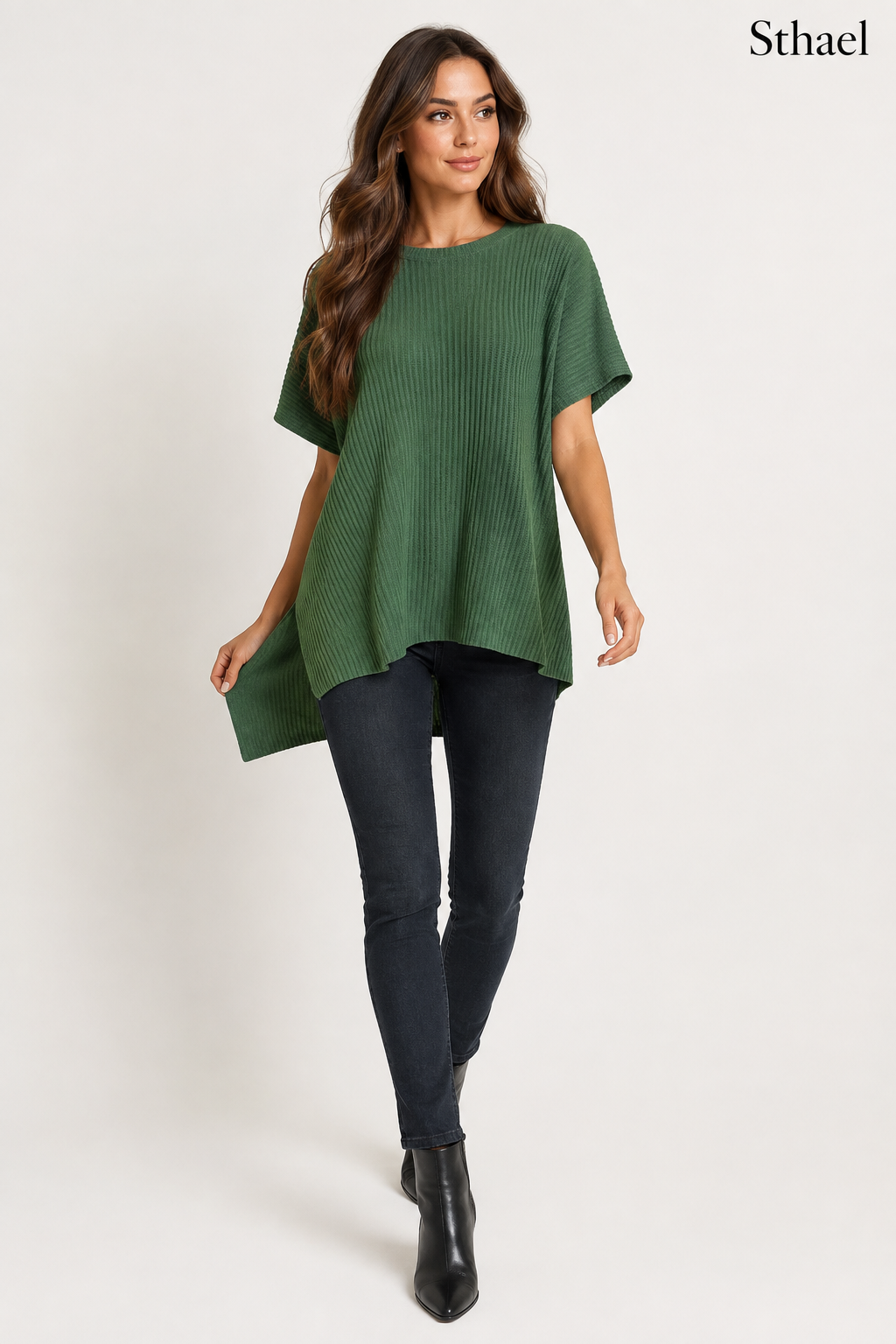 Women’s Oversized Puff-Sleeve Knit Pullover