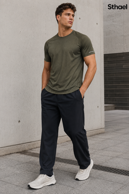 Men's Muscle-Fit Quick-Dry Training Tee