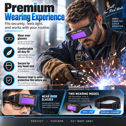 Welding Glasses Auto-Darkening LCD Welding Goggles