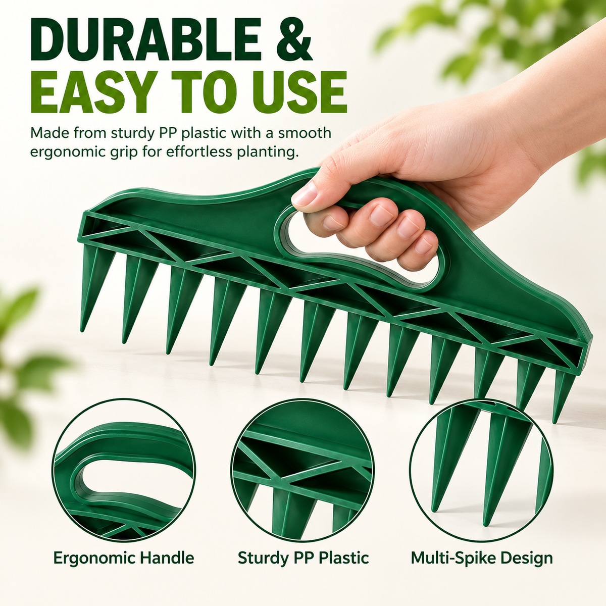 Row Seeder Tool for Seed and Seedling Spacing in Trays and Garden Rows Kit.🎉