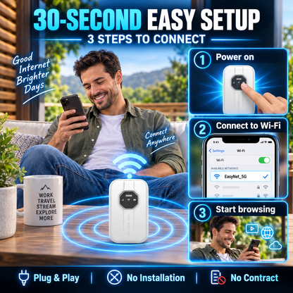 ❤️ Portable Wi-Fi Hotspot – Stay Connected Anywhere