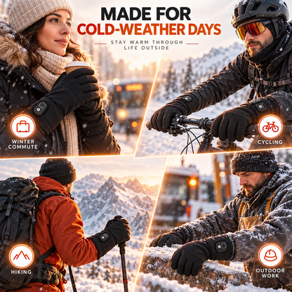 ❤️Smart Heated Winter Gloves – LED Display & Long-Lasting Warmth