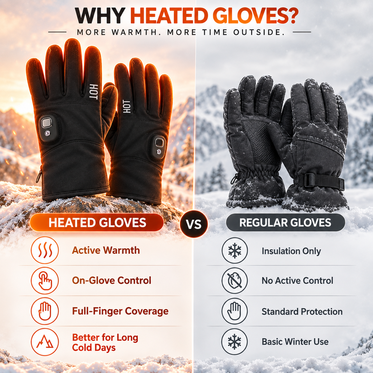 ❤️Smart Heated Winter Gloves – LED Display & Long-Lasting Warmth